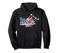Patriotic US American Flag - USA Pullover Hoodie