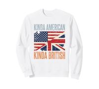 Patriotic US England Flags Kinda American Kinda British Sweatshirt