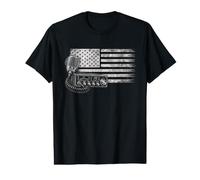 Patriotic US Flag CB Radio Trucker Value Graphic T-Shirt