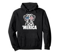 Patriotic USA American Flag 4th of July Boxer Pullover Hoodie