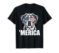 Patriotic USA American Flag 4th of July Boxer T-Shirt