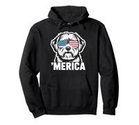 Patriotic USA American Flag 4th of July Zuchon Pullover Hoodie