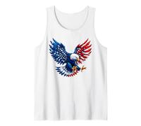 Patriotic USA American Flag Eagle Fourth of July Tank Top