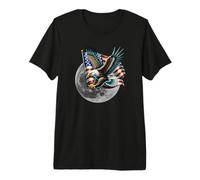 Patriotic USA Eagle and Moon Design Premium T-Shirt