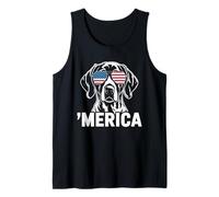 Patriotic USA Flag 4th of July German Shorthaired Pointer Tank Top