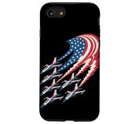 Patriotic USA Flag Fighter Jets Independence Day 4th of July Case for iPhone SE (2020) / 7/8