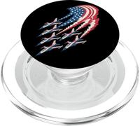 Patriotic USA Flag Fighter Jets Independence Day 4th of July PopSockets PopGrip for MagSafe