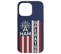 Patriotic USA Flag Ham Radio Amateur Radio Operator Case for iPhone 14 Pro Max