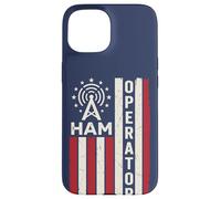 Patriotic USA Flag Ham Radio Amateur Radio Operator Case for iPhone 15