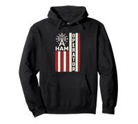 Patriotic USA Flag Ham Radio Amateur Radio Operator Pullover Hoodie