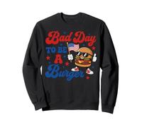 Patriotic USA Grilling Bad Day To Be A Burger 4th July BBQ Sweatshirt