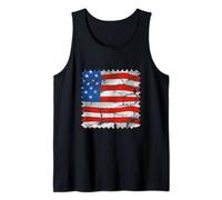 Patriotic USA Retro Street Vibe Colorful Tank Top