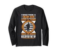 Patriotic Veteran American Oath Defend The Constitution Long Sleeve T-Shirt