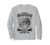 Patriotic Veteran - I Am A Veteran Like My Father Before Me Long Sleeve T-Shirt
