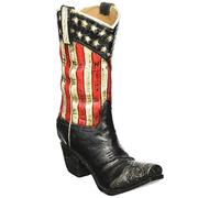 Patriotic Western Cowboy Boot Vase Decorative Home Decor Great for Events