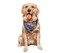 Patriotic Wolf and Bald Eagle Dog Bandanas Pet Costume Cat Scarf for Small Medium Large Dogs, Cats Pets