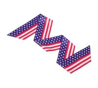 Patriotic Wreath Sash 55.1x4.1 Inch Cloth for Front Door