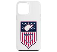 Patriotic WV Baseball Mountain State West Virginia USA Flag Case for iPhone 13 Pro Max