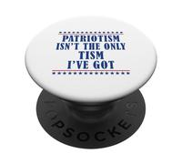 Patriotism isn't The Only Tism I've Got American Flag Autism PopSockets Adhesive PopGrip