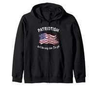 Patriotism isn't The Only Tism I've Got American Flag Autism Zip Hoodie