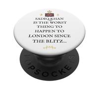 PATRIOTS BRITAIN PROUD BRITISH PRIDE SUPPORTERS SADIQ KHAN PopSockets Adhesive PopGrip