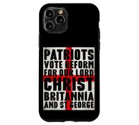 Patriots Vote Reform For Christ Britannia St George UK Flag Case for iPhone 11 Pro