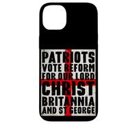 Patriots Vote Reform For Christ Britannia St George UK Flag Case for iPhone 14 Plus
