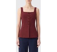 PATRIZIA PEPE Corset Top in Polyester with Square Neckline - Size: 38 - female