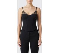 PATRIZIA PEPE Crêpe Bustier Top - Size: 42 - female