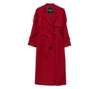 Patrizia Pepe double-breasted wool trench coat - Red 46