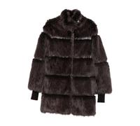 Patrizia Pepe faux fur midi jacket - Brown 40-42-46