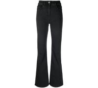 Patrizia Pepe logo-patch flared jeans - Black 25-27-28-29
