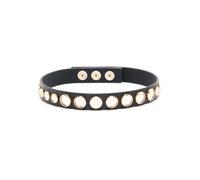 Patrizia Pepe Micro Mirrors leather choker - Black One Size