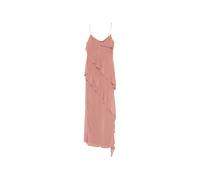 Patrizia Pepe ruffled asymmetric midi dress - Pink 38-40-42-44-46
