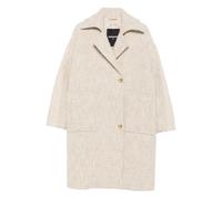 Patrizia Pepe single-breasted coat - FG49 White Greige 38-40-42-44