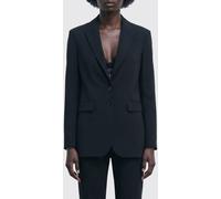 PATRIZIA PEPE Single-Breasted Stretch Crêpe Blazer with Removable Jewelled Brooch by - Size: 46 - female