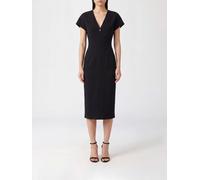 PATRIZIA PEPE V-Neck Crêpe Midi Sheath Dress - Size: 40 - female