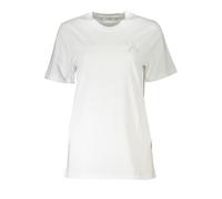 Patrizia Pepe Womens Embroidered Insect Detail Tshirt - White Cotton - Size Medium