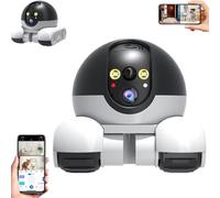 Patrol Buddy Robot Camera, Patrol Bot, Robots Cameras On Wheels, 360° View Pet Camera Indoor with 2 Way Talk, HD Night Vision, APP Remote Control, Night Vision, 1080p HD(WIFI)