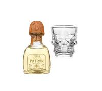 Patron Reposado Tequila 50ml with Shot Glass | Miniature Alcohol | All Occasion Gift