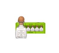 PATRON Silver Tequila, 100% Weber Blue Agave, Mini Bottles, 40%ABV, 6x5cl