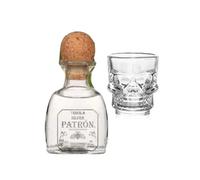 Patron Silver Tequila 50ml with Shot Glass | Miniature Alcohol | All Occasion Gift