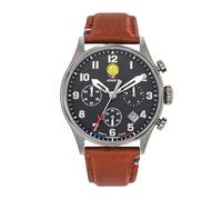 Patrouille de France Athos 7 Watch - Chronograph - Brown Leather, Strap