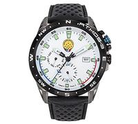 PATROUILLE DE FRANCE Men's Black Leather Watch, Strap