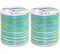 PATTBERG Raffia Raffia on Multi-Coil (roll of 50 m) Aqua (Pack of 2)
