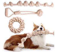 PATTEPOINT Dog Rope Toy, Rope Toys for Dogs Aggressive Chewers, for Large Dogs for Cleaning Teeth, Bite Resistant, 3 Pack