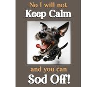 Patterdale or Jack Russell Terrier pet dog funny flexible fridge magnet Keep Calm gift