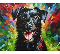 Patterdale Terrier Dog Jigsaw Puzzle | 1000 Pieces | Gifts For Family, Kids, Pet Dog Lovers