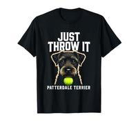 Patterdale Terrier Shirt Just Throw It Fetch Dog Tee T-Shirt