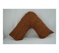 (Pattern 1) Brand New Printed Back & Neck V-Shaped Orthopaedic Pillow Case Poly Cotton in different Colors